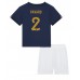 Frankrike Benjamin Pavard #2 Barnkläder Hemma matchtröja till baby VM 2022 Kortärmad (+ Korta byxor) Billigt
